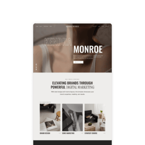 Kendra Monroe website template