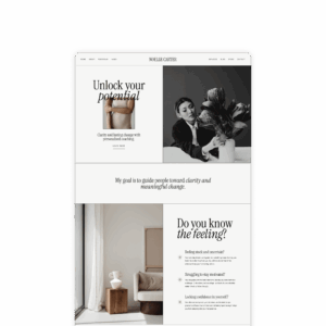 Noelle Carter website template