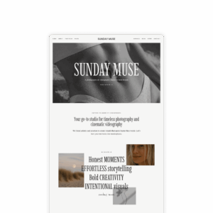 Sunday Muse website template