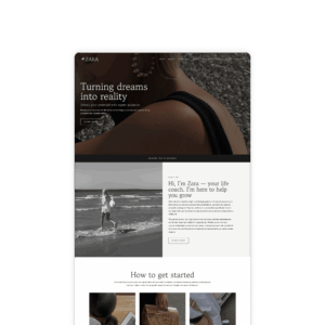 Zara website template