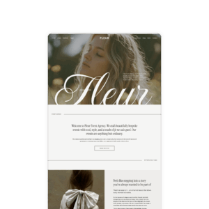 Fleur website template